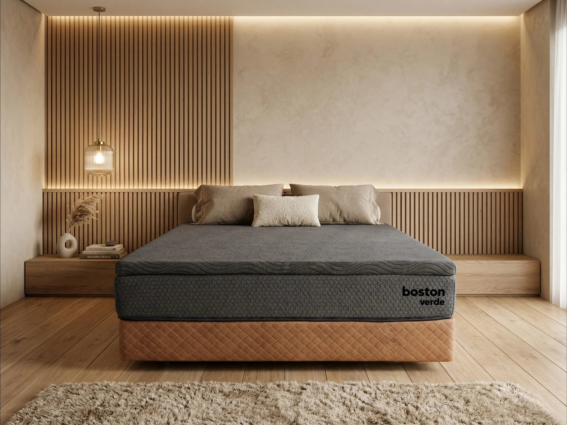 Boston Aria Organic Graphite Infused Natural Latex Mattress Topper