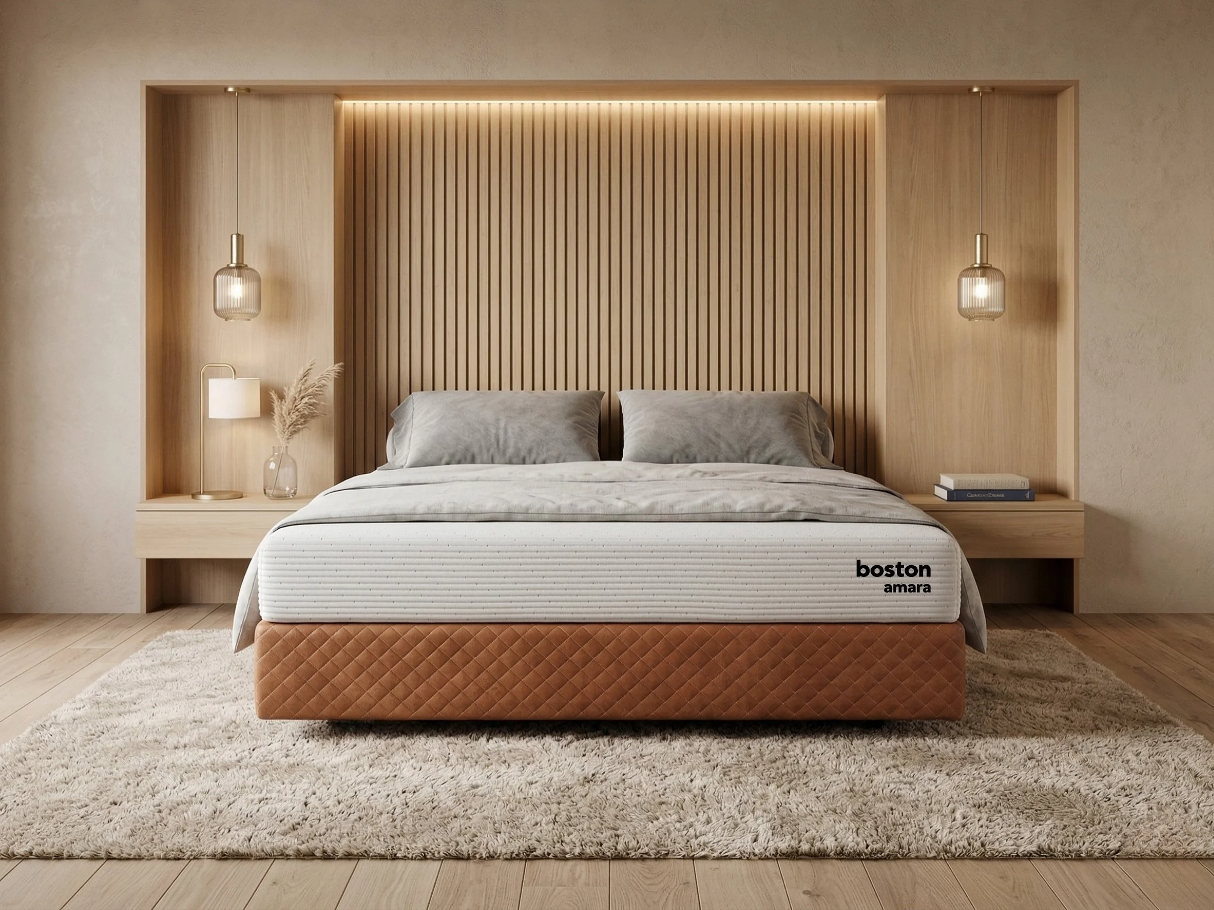 Boston Amara Organic Graphite Infused Dual Comfort Orthopedic Natural Latex Mattress