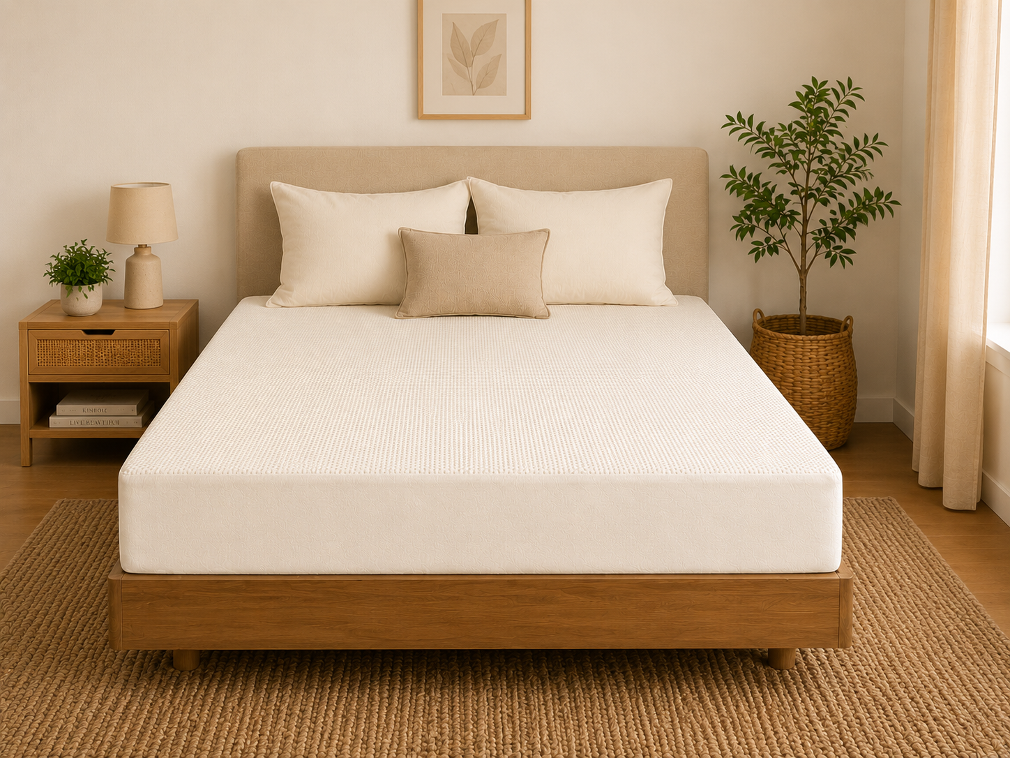 Natura Shield Organic Tencel Fabric Fitted Waterproof Mattress Protector